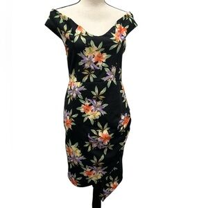 Love University Floral Midi Dress with Vibrant Patterns